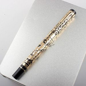 Pennen Jinhao Dragon textuur snijden metalen luxe fonte vonte zakelijke schrijven kalligrafie pennen kantoor schoolterreinen inktpen