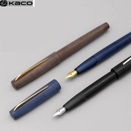 Pennen Kaco Fountain Pen Kacogreen EF Hooded NIB Glad schrijven Wisselbare Inkt Cartridge Classic Colorfy Gift Set -pakket