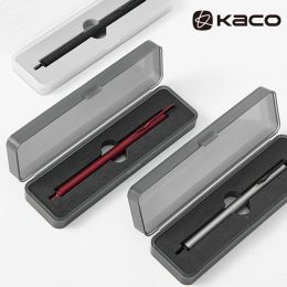 PENEN KACO KLIP Metal Gel Pen Hoge kwaliteit Business Signature Stylo 0,5 mm Zwarte inkt Vullingen Boligrafo -gel met clip schrijven Papeleria
