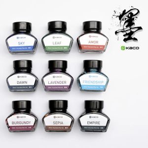 Pennen Kaco Pure 30 ml Fountain Pen Ink Refill Inks Stationery Drawing School Cartridge Converter Office Writing Supplies