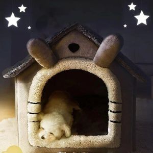 Stylos kennel s m l taille amovible chat house lavable animal de compagnie li lit de couchage portable hiver thermique chien maison pour chiot chat chinchilla