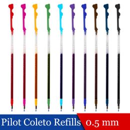 Pens LifeMaster 6PCS / lot pilote gel stylo recharge hitèque coléto gel multi-stylo recharge 0,5 mm noir / bleu / rouge stylo de création de papeterie