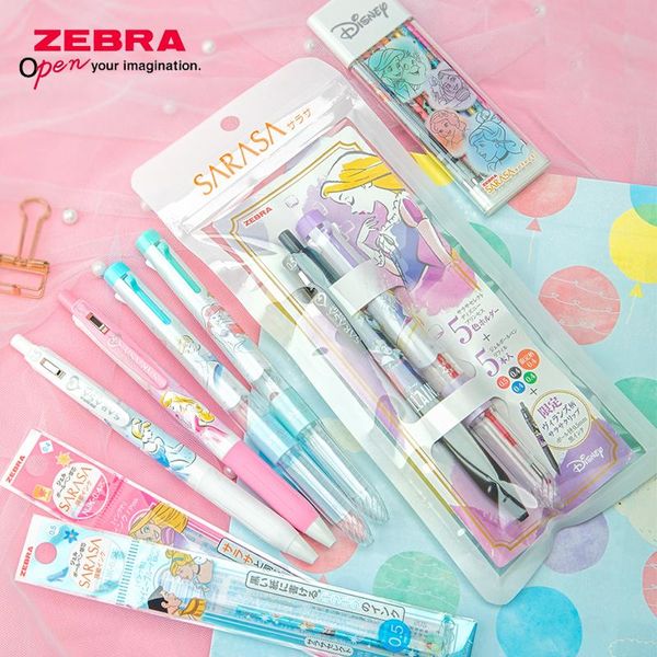 Pens Limited Edition Japan Zebra Sarasa JJ15 Princess Limited JJ29DSP2 Gel Pen 0,5 mm Série de couleurs de lait