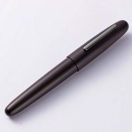 Bolígrafos lujo jinhao 9056 Fuente de madera Pen negro Pistola de ébano de ébano gris Suministro de papelería Suministros de tinta