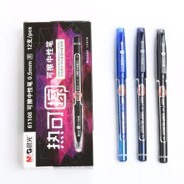 Stylo à stylages mg en gel effacable 0,5 mm noir peut être modifié pour essuyer le stylo d'écriture d'étudiant en stylo en gel