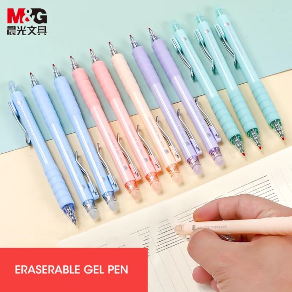 Stylos m g new erasable gel stylo cloud handshake série ficelable stylos 0,5 mm école élémentaire de collue douce gelpen confortable