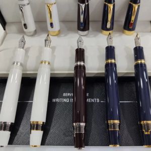 Pens M Limited Edition Fountain Pen 14K Extendract Nib 4810 Bohemia Luxury Diamond Clip écrivant Smooth Office Suppli Stationeri