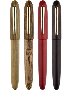 Pennen majohn m6 handgemaakte natuurlijke houten fontein pen iridium f nib inkt pen originele doos