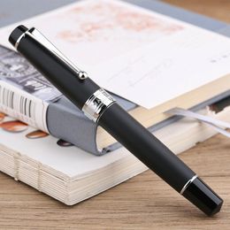 Pens Majohn T5 Piston Fountain Pen Fireworks Metal Iridium EF / F / M Beautiful Largecacity Write Office Gift Pen with Box