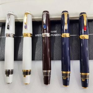 Pens MSS Limited Edition Bohemies Fountain Pen Classic Extendract Top Top High High Quality 14K Écriture avec diamant et numéro de série