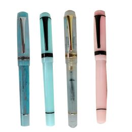 Stylos New Color Kaigelu 316 Fountain Pen f Ef Nib Black Clip Beau marbre Amber Pattern Ink Pen Writing Gift for Office Business