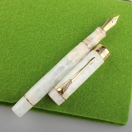 Stylos à plumes Jinhao Celluloïd Fountain Pen, beaux motifs de marbre Iridium f / m Nib Ink Pen Writing Gift for Office Business