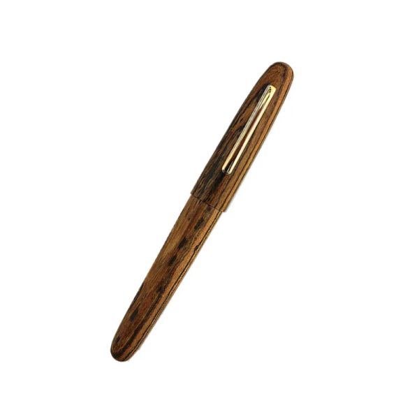 Bolígrafos Nuevo Jinhao Fuente de madera natural Pen a mano Hecho de madera completa Tigre Hermoso Tigre F/Bent Nib Fashion Writing Tinta Regal