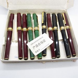 Stylos New Old Vintage Rare Yong Sheng 2007 Fountain Pen Fine Nib Plastic Rods Office Daily Stationery Collection