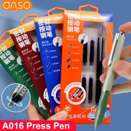 Pens Oaso K / A016 Scelled Press Fountain Pen Automatic Press Student écrivant Hard Pen Calligraphie 0,5 mm CARTOUCE REPLACABLE CARTOUR CADEAU