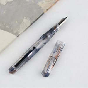 PENS PENBBS 491 Fountain Pen Acryl Resin Fashion Design F 0,5 mm Handgemaakte NIB Business Office Writing Ink Pens Office Benodigdheden