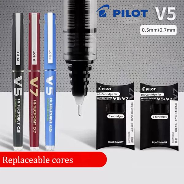 Stylos pilotes BXCV5 / V7 GEL STRAIT LIQUID GEL ÉCHANGEME ENK CAPABLE POINTUR DE BALLE ARRIÉTÉ