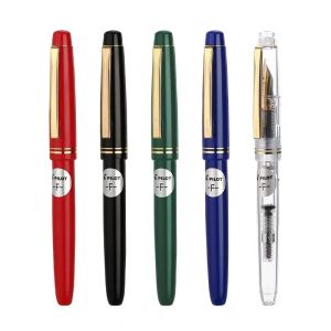 Pensas Pilot Fountain Pen original 78G+ Lridium Ink Pen Escolar Accesorios de la oficina Calligraphy Con40 Converter Nombre Free Free