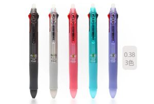 PENEN PILOT LKFB60UF FRIXION UITWIJZE GEL PEN 3 IN 1 PEN 3 Kleuren 0,38 mm Pastel kleur Japan