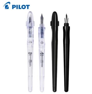 Stylos Pilot Pilot Luxury Transparent Capmanshif Fountain / Calligraphy Pen Ergo Grip Extra Fine NibClear / Black Marker Japanese Pen pour Student