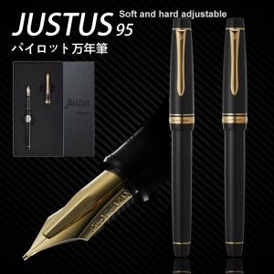 Pens Pilot Pen Justus 95 Multifunctionele Fountain Pen 14K Gold Nib Verstelbaar De hardheid FJ3MR Magic Pen Stationery Office School