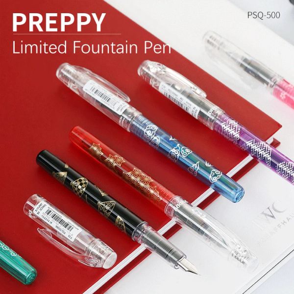 Stylo plume platine stylo F nib avec cartouche à encre Preppy Limited Edition PSQ500 Cute Student Gift School Stationery Supplies