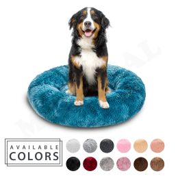 Stylos round longs lits de chien en peluche pour grands chiens produits pour animaux de compagnie hiver