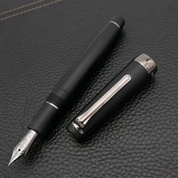 Pens Sailor Fountain Pen Original Grand Pen Matte Noir plaqué 21K Gol Nib Plat Top Crow