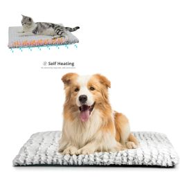 Pennen zelfverwarming hondenbed, huisdier zelfverwarmende kussenmat, elektrischvrije verwarmingsmat voor honden en katten, verwarmde kat deken machine wasbaar