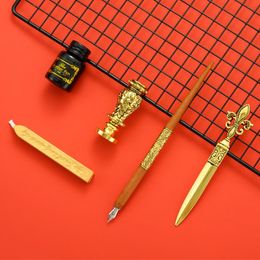 Stylos à pincement en or vintage plume stylo de plume de plume de plume de plume de la fontaine