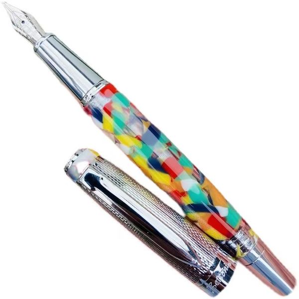 Stylos St Penpps beaux résine Barrel Fountain Pen Ink Pen Converter Fill Fine Nib Stationery Office Bure