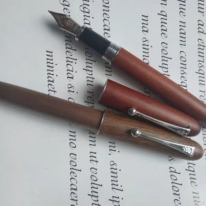 Pens St Penpps Fountain en bois en bois stylo stylo # 6 taille f / m humide / architecte / fude rampe de papeterie