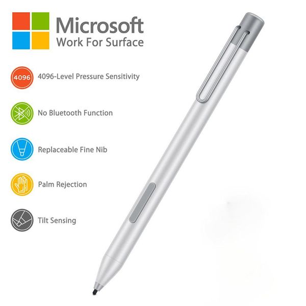 Stylet stylet pour Microsoft Surface Pro 7 6 5 4 3 surface go book Pression Smart Pen Screen tactile Screen avec clip portable