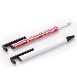 PENEN SUBLIMATION Blank White Metal Ballpoint Pen kantoor benodigdheden advertentie promotie pen met krimpfolie kinderen student diy logo