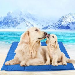 Pennen zomer huisdier koude gel koelmat pad kussen antiscraat hondenbedden mast voor kleine middelgrote honden gouden retriever mascota slaapmatras