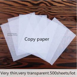 Stylos tracé papier copie papier facsilile papier pour écriture de stylo à plumes, papier transparent mince 17 cm * 25cm, 500 feuilles