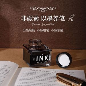 Pennen uniek ontwerp hongdian penhouder 70 ml non carbon inkt kleurstof inkt zwarte fontein inkt met penrek