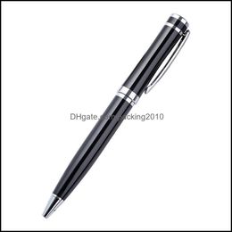 Bolígrafos Suministros de escritura Industrialluxury Creative Rotating Metal Ballpoint Learning Office Stationery School Gift PenLuxury El Business Pen