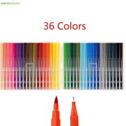 Bolígrafos yoepin 36pcs/lote Kaco Artist 36 Colors Double Tip Pensing Pintura Graffiti Marcadores de arte Dibujo Juego de niños seguros Regalo