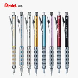 Pentel Graph Gear 1000 Mechanisch tekenpotlood met gum metalen body 1 pc Automatisch potlood Japans 0,5 mm 0,3 mm 0,7 0,9 mm 240422