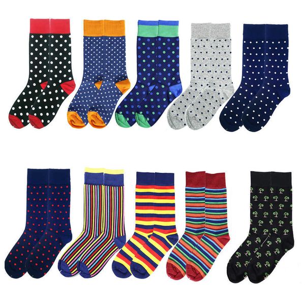 Peonfly hommes Cool heureux coton point volcan modèle médical hommes créatif Hip Hop coloré drôle unisexe chaussettes X0710