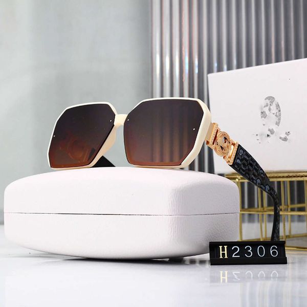 People Vercaces Lunettes de soleil pour femme Designer surdimensionné 2024 Nouvelles lunettes de mode Boîte de mode