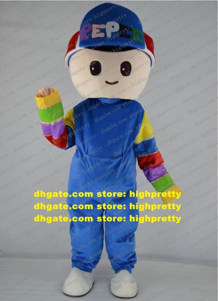 PEPEE Oyunlari garçon mascotte Costume adulte personnage de dessin animé tenue Costume carnaval Fiesta beau joli CX2028