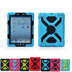 Pepkoo Spider Extreme Military Heavy Duty Étanche à la poussière et aux chocs avec support Hang Cover Case pour iPad 2 3 4 pour ipad air 1 2 p233D