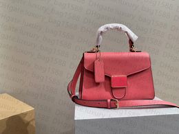 Bolso de reloj de arena de pimienta, bolso de mano para mujer, bolso de cuero clásico con solapa de un hombro, bolso de diseñador de hebilla de Metal de lujo