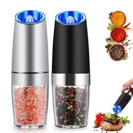 Peper Mill Electric Herb Coffee Grinder Automatische zwaartekrachtinductie Zout Shaker Grinders Machine Keuken Kruid Millgereedschap 240407