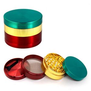 Pimienta para fumar Grinders metal micronizador 55mm 4 capas Desintegrador de tabaco para Zicn Alloy Bronzepulverizer Fit Dry Herb DHL