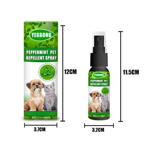 Pepermuntoliespray voor bugs Professionele vlooien en tekencontrole 60 ml Universal Pet Block Spray Mint ingrediënten voor hondenkat