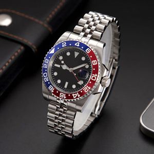 Pepsi gmt batman herenhorloge batgirl man horloges clean factory sprite 40mm polshorloge 3285 uurwerk 904l oesterarmband jubileum keramische bezel zwarte wijzerplaat root beer