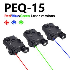 PEQ-15 IR LED DOT RED DOT vert Bleu Pointer Laser Pointer pour 20 mm Picatinny Rail PEQ-15 IR LASER LASER LASER PEQ-15